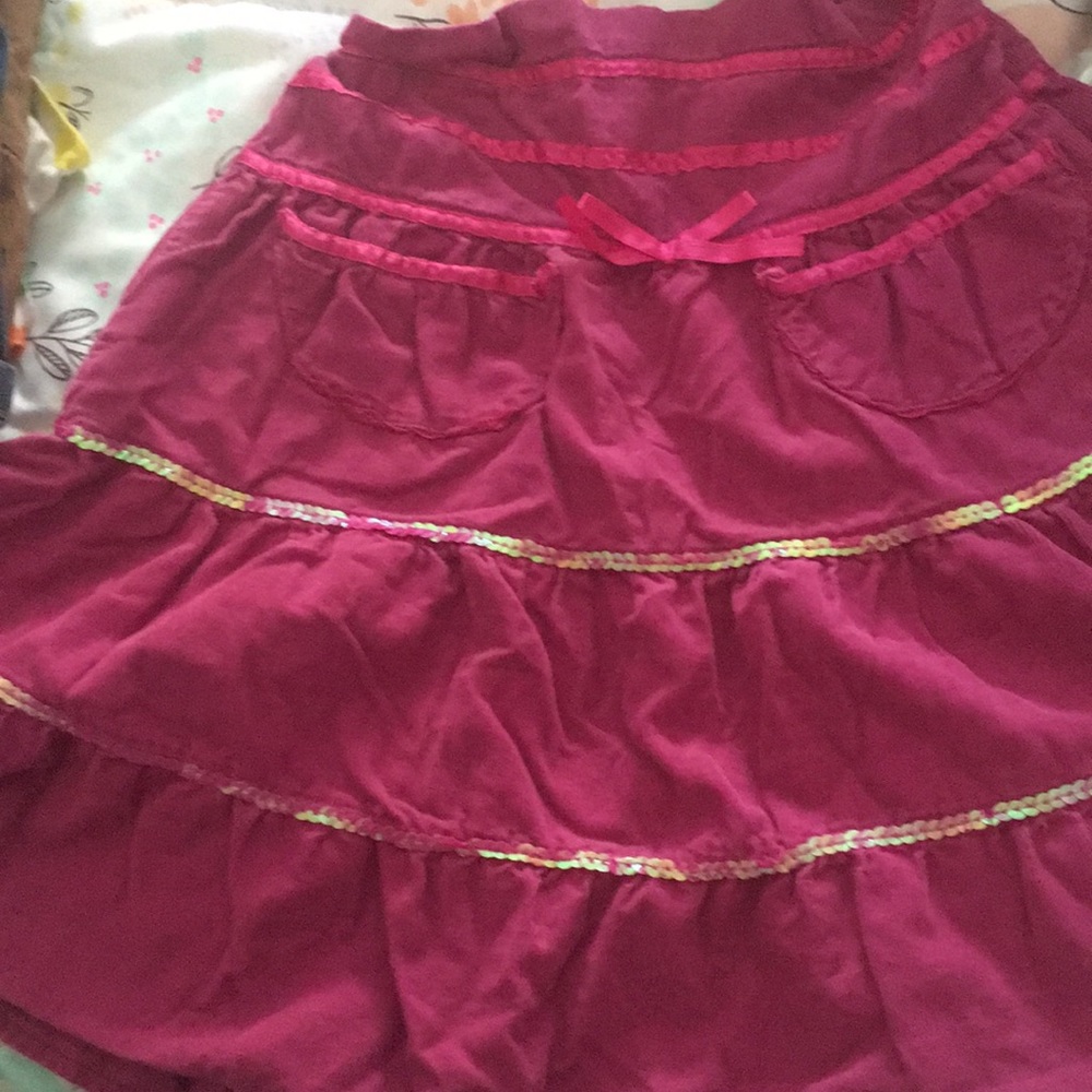 Sweetheart purple corduroy skirt